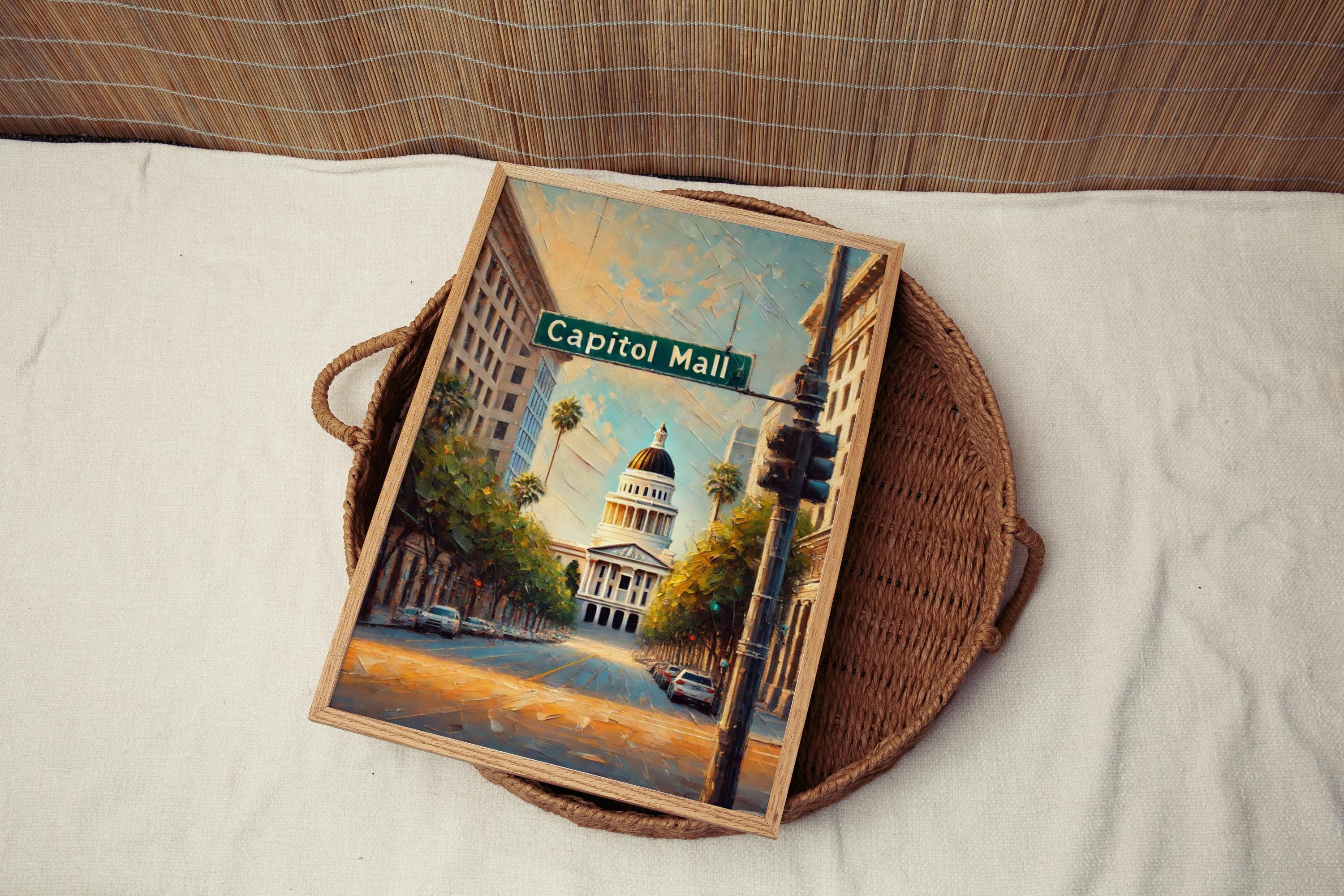 Capitol Mall Wall Art - Sacramento, California, USA