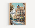 Calle Serrano Street Sign Art: Madrid Salamanca District Travel Poster