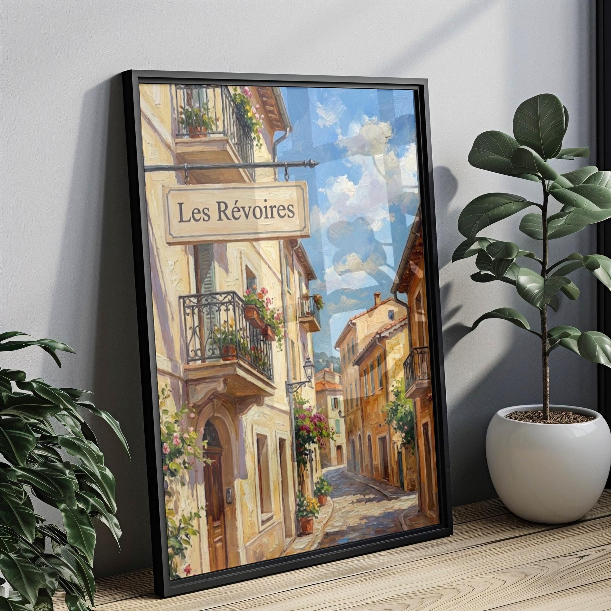 Les Révoires Wall Art Print: Elevated Monaco Travel Poster