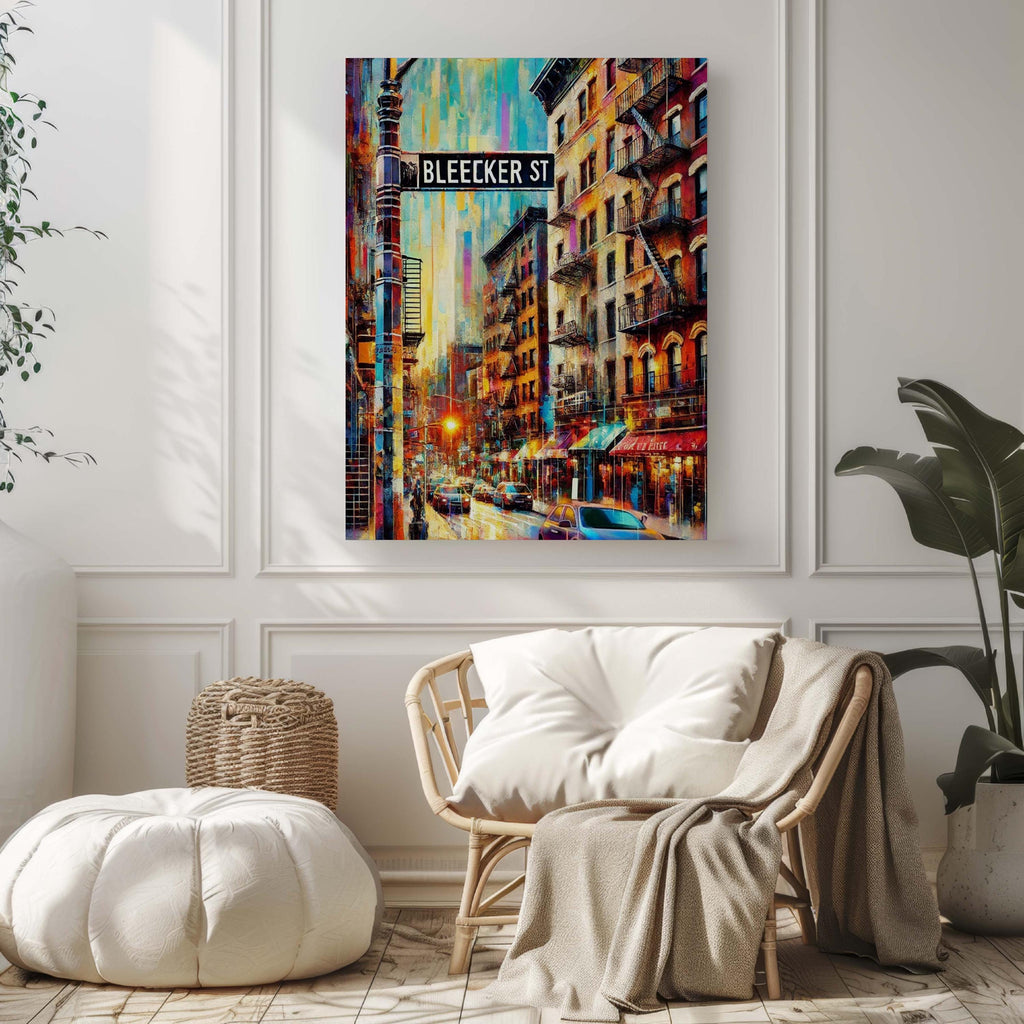 Bleecker Street Wall Art, Bleecker St Print, Manhattan Art, Manhattan Gift, Travel Print, New York Poster, Housewarming Gift, NYC Art, NYC