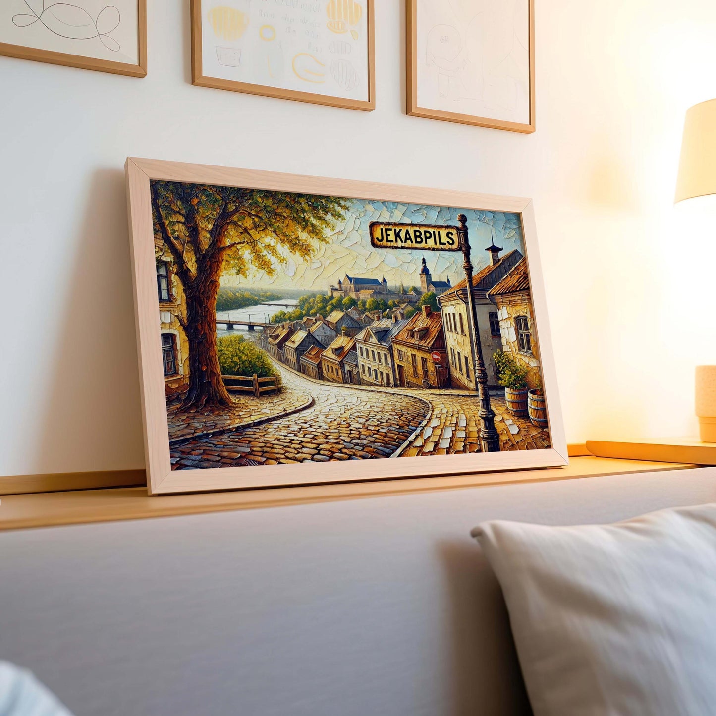 Jekabpils Latvia Art Print: Baltic Heritage Travel Souvenir