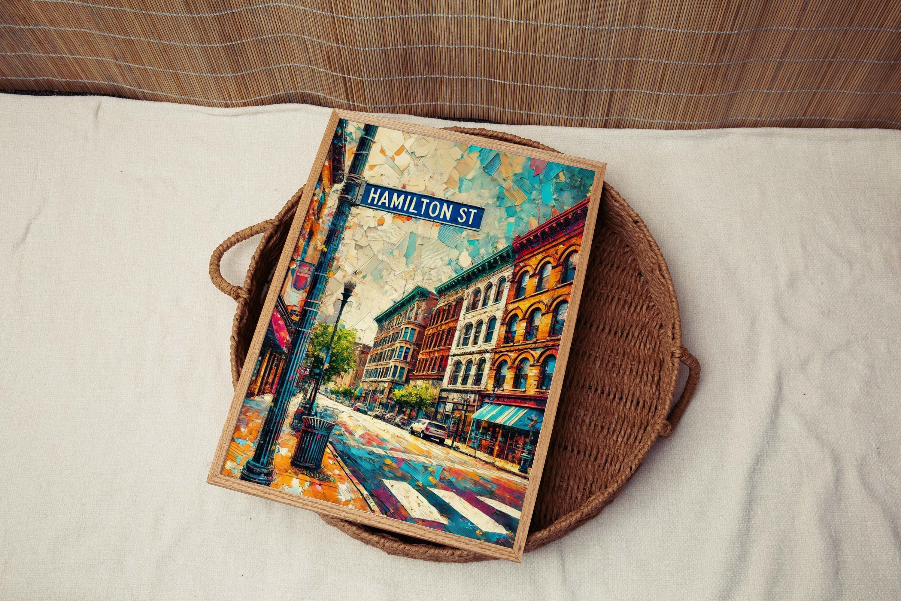 Allentown Art Hamilton Street Wall Art Print - Pennsylvania Travel Poster, Allentown Gift, Housewarming Decor