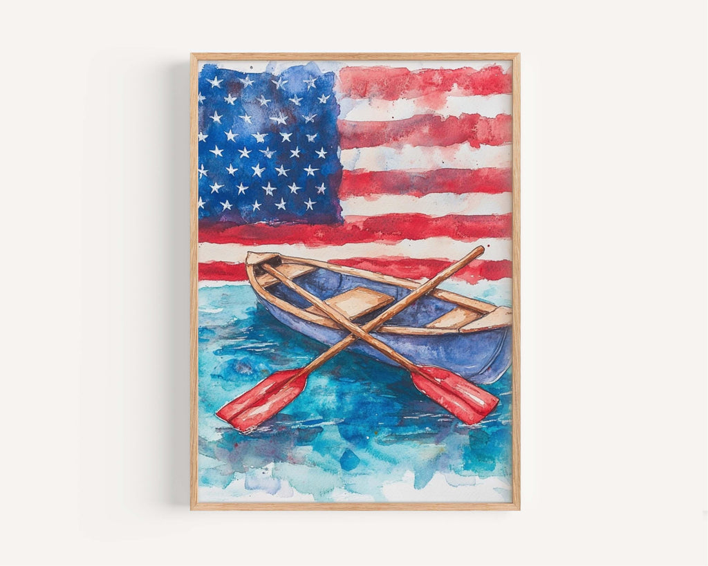 Boat Poster Patriotic - United States