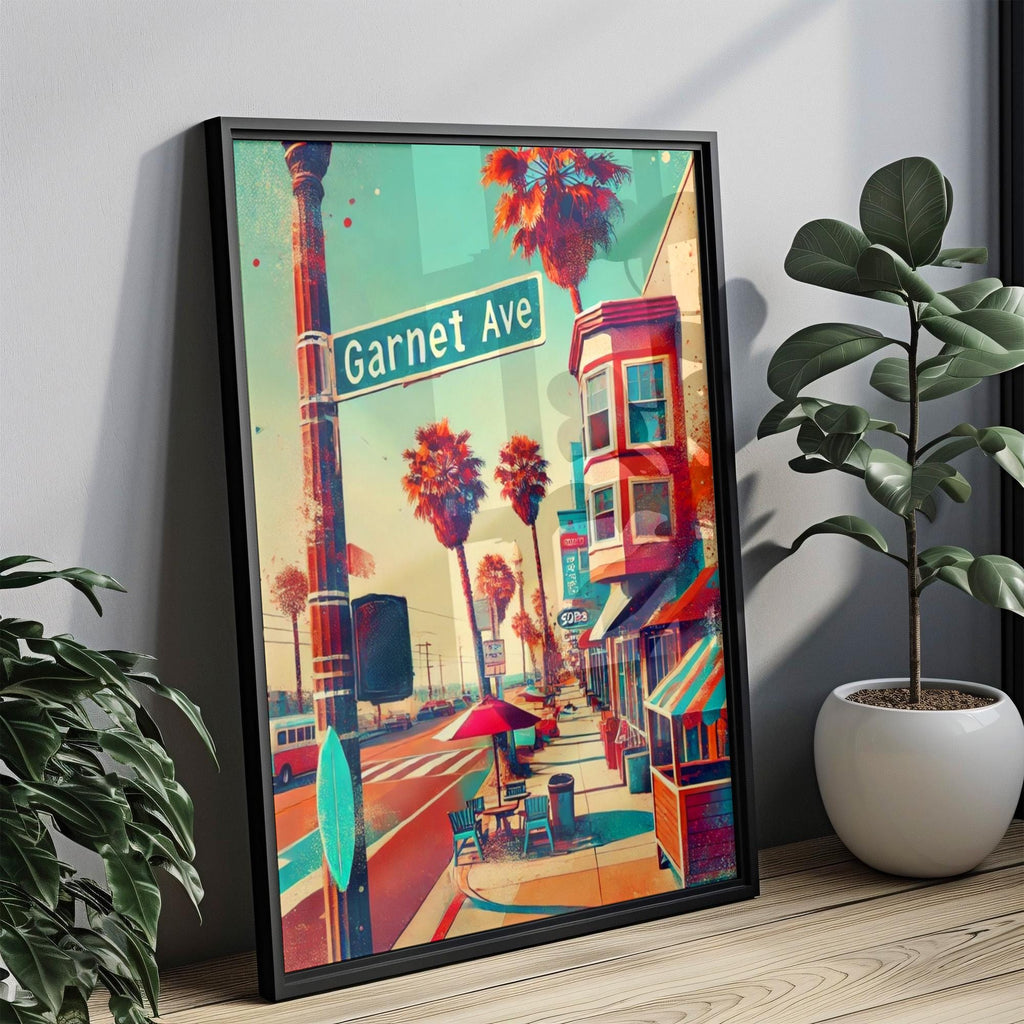 Garnet Avenue Print - Pacific Beach, California, USA