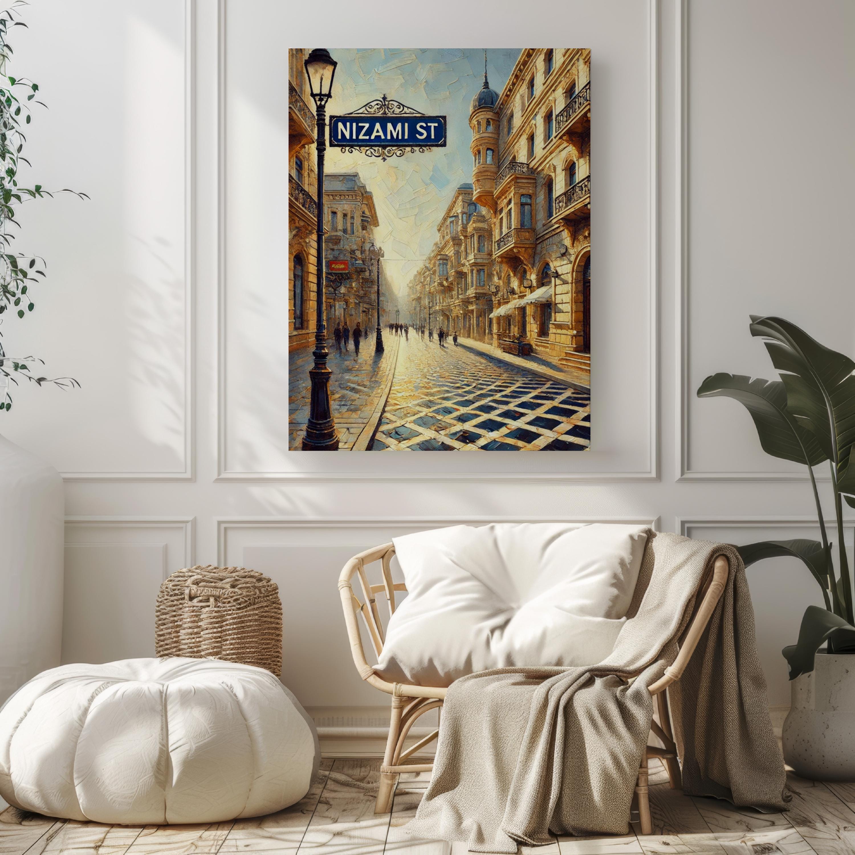 Nizami Street Print - Baku, Azerbaijan
