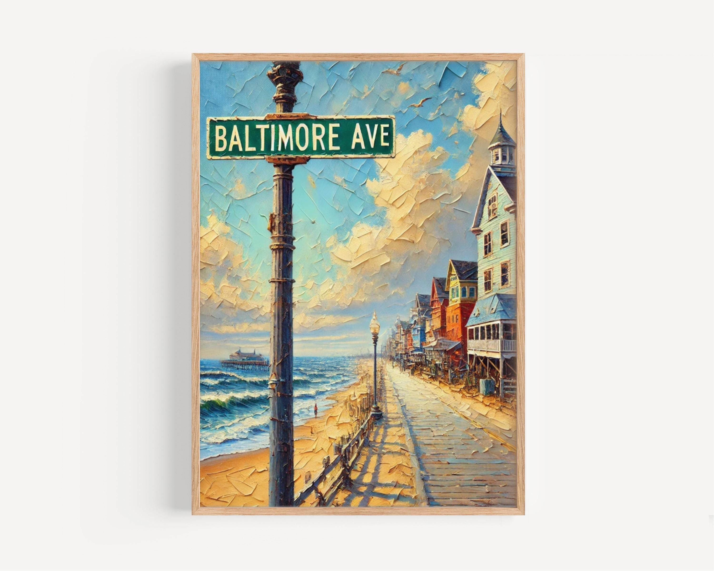 Baltimore Avenue Wall Art - Rehoboth Beach, Delaware, USA
