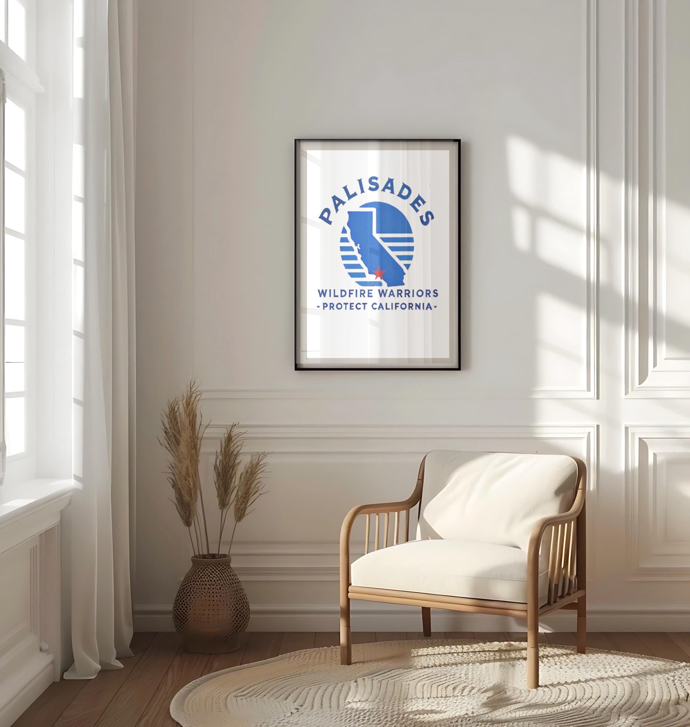 Palisades Wildfire Print Modern - California, USA