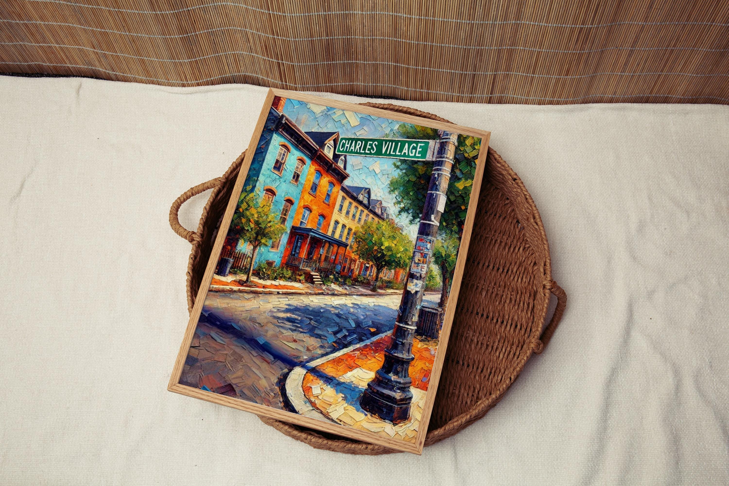 Charles Village Print - Baltimore, Maryland, USA