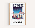 Las Vegas Print Vintage - Las Vegas, Nevada, USA