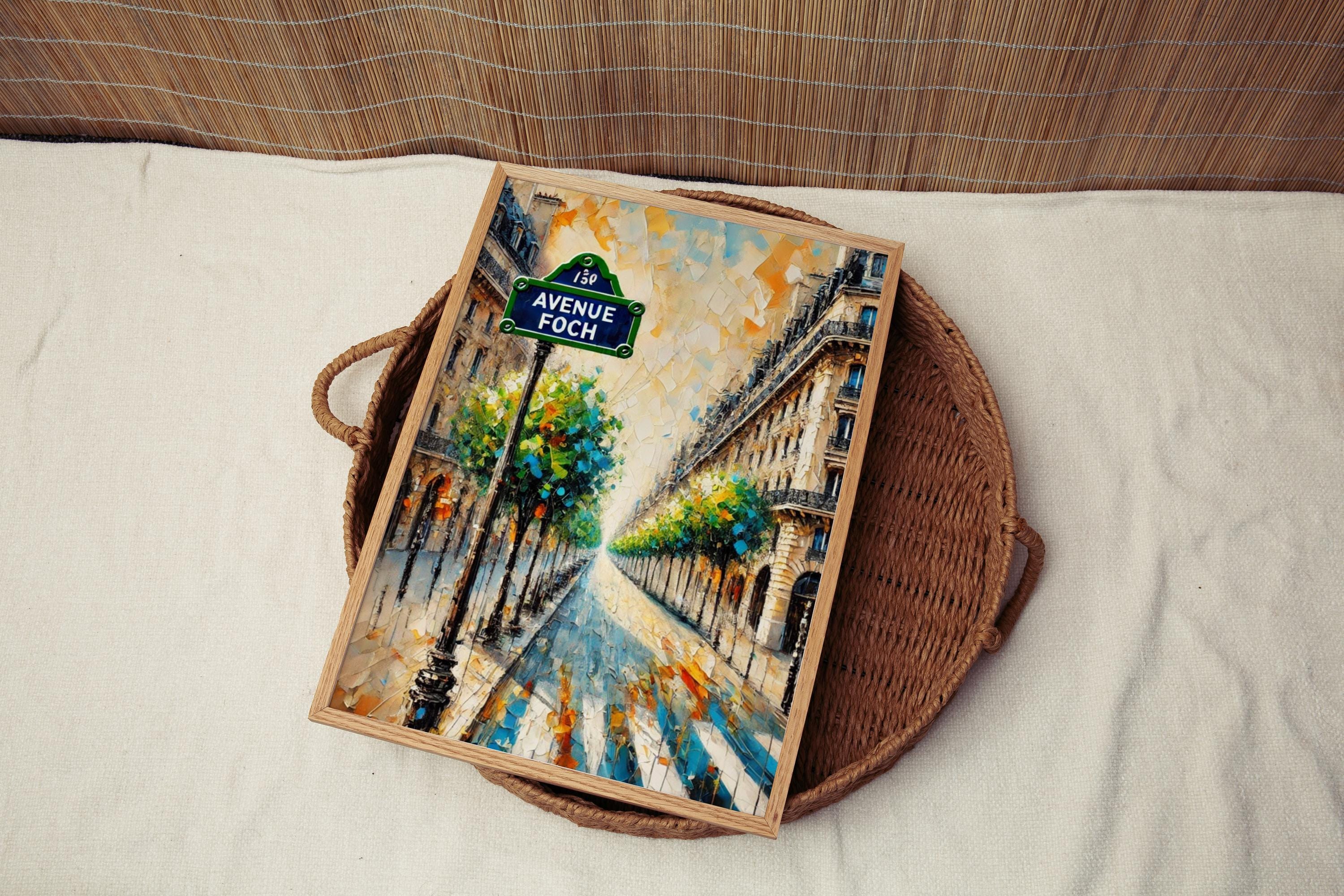 Avenue Foch Wall Art Paris Print France Art Travel Poster French Gift European Elegance | Personalized Street Sign Artwork