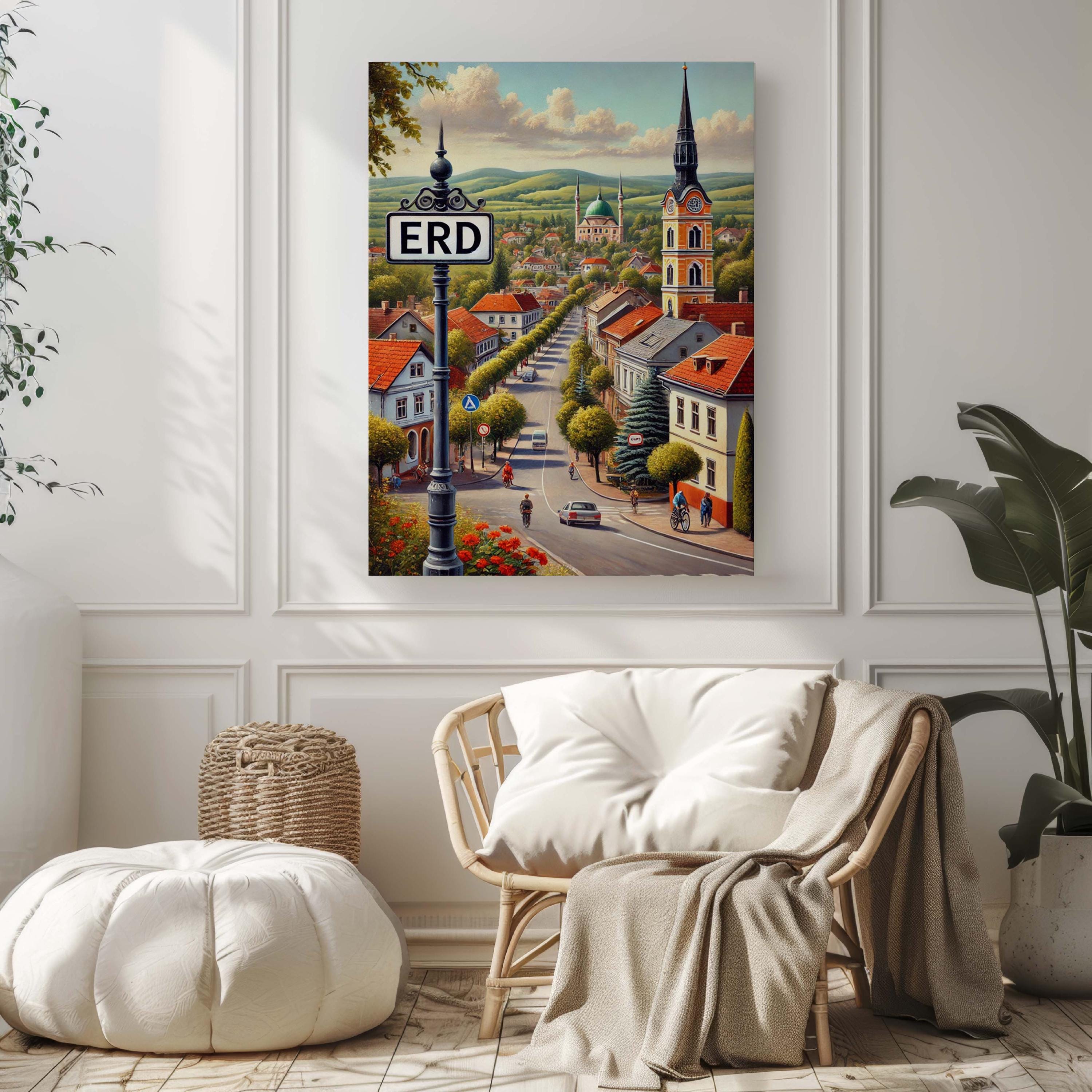 Erd Map Poster - Erd, Hungary