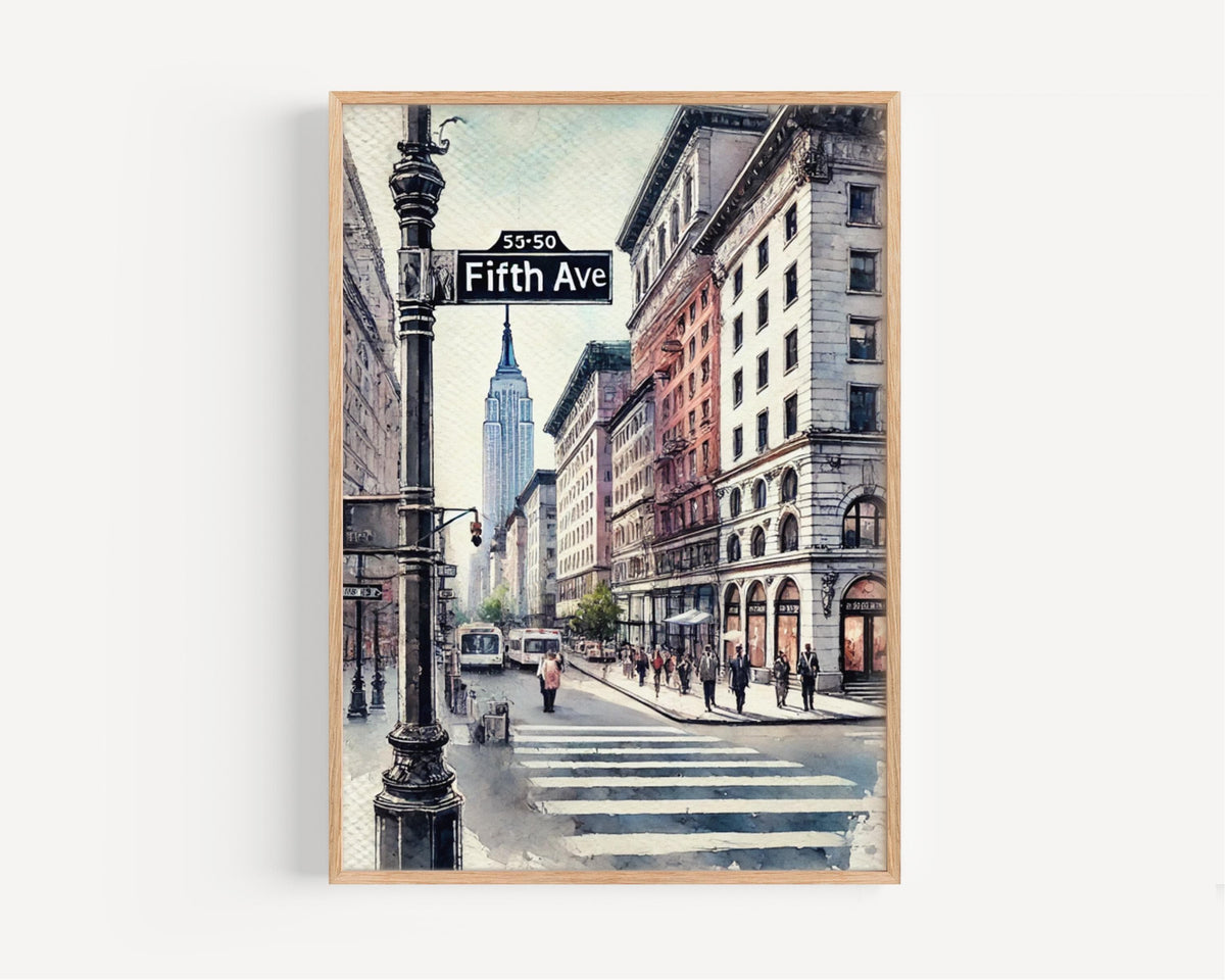 Fifth Avenue Print - Manhattan, New York, USA