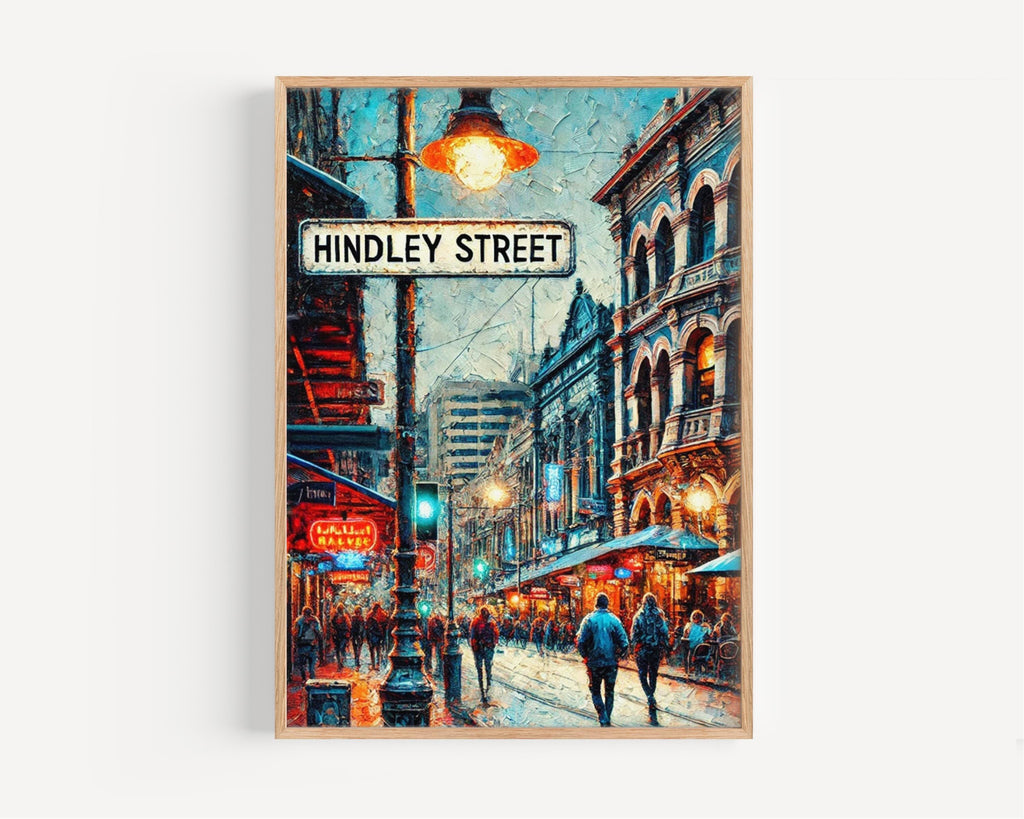 Adelaide Hindley Street Wall Art Print – Adelaide Hindley Street, Australia, Oceania
