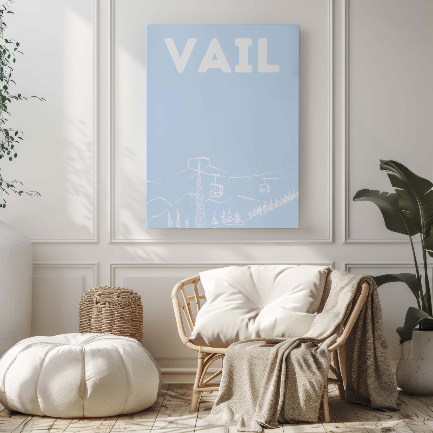 Dorm Vail Ski Lift Art