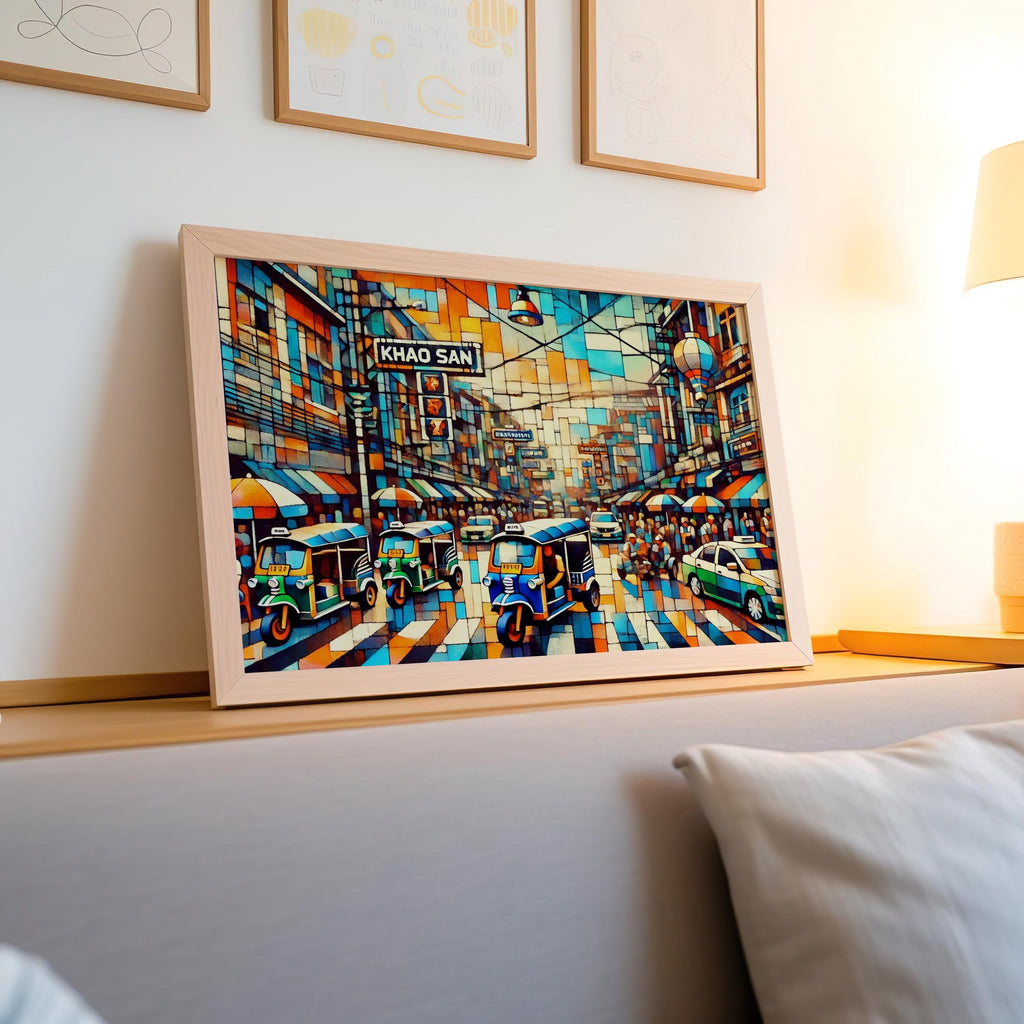 Khao San Road Travel Print - Bangkok, Thailand