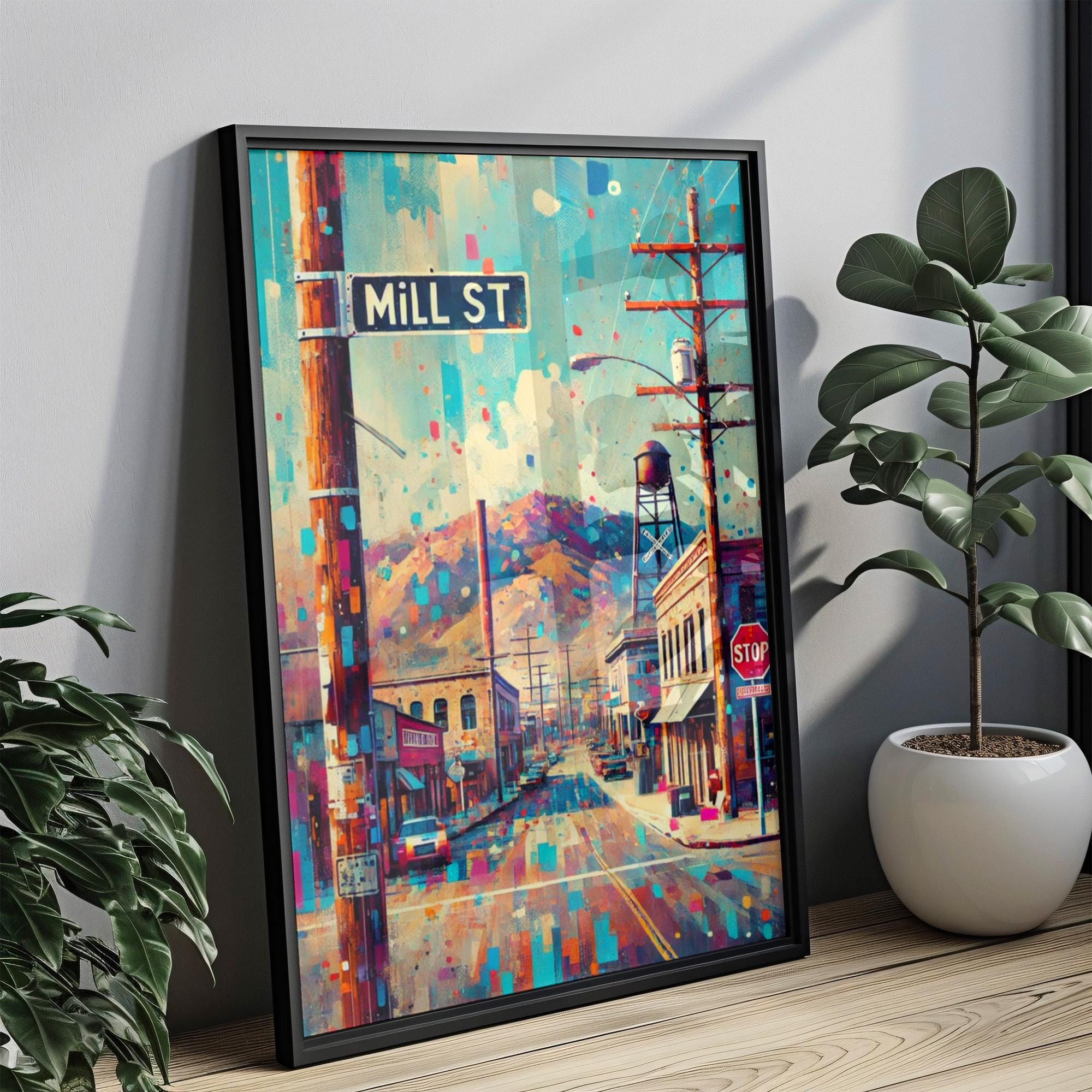 Mill Street Print - Reno, Nevada, USA