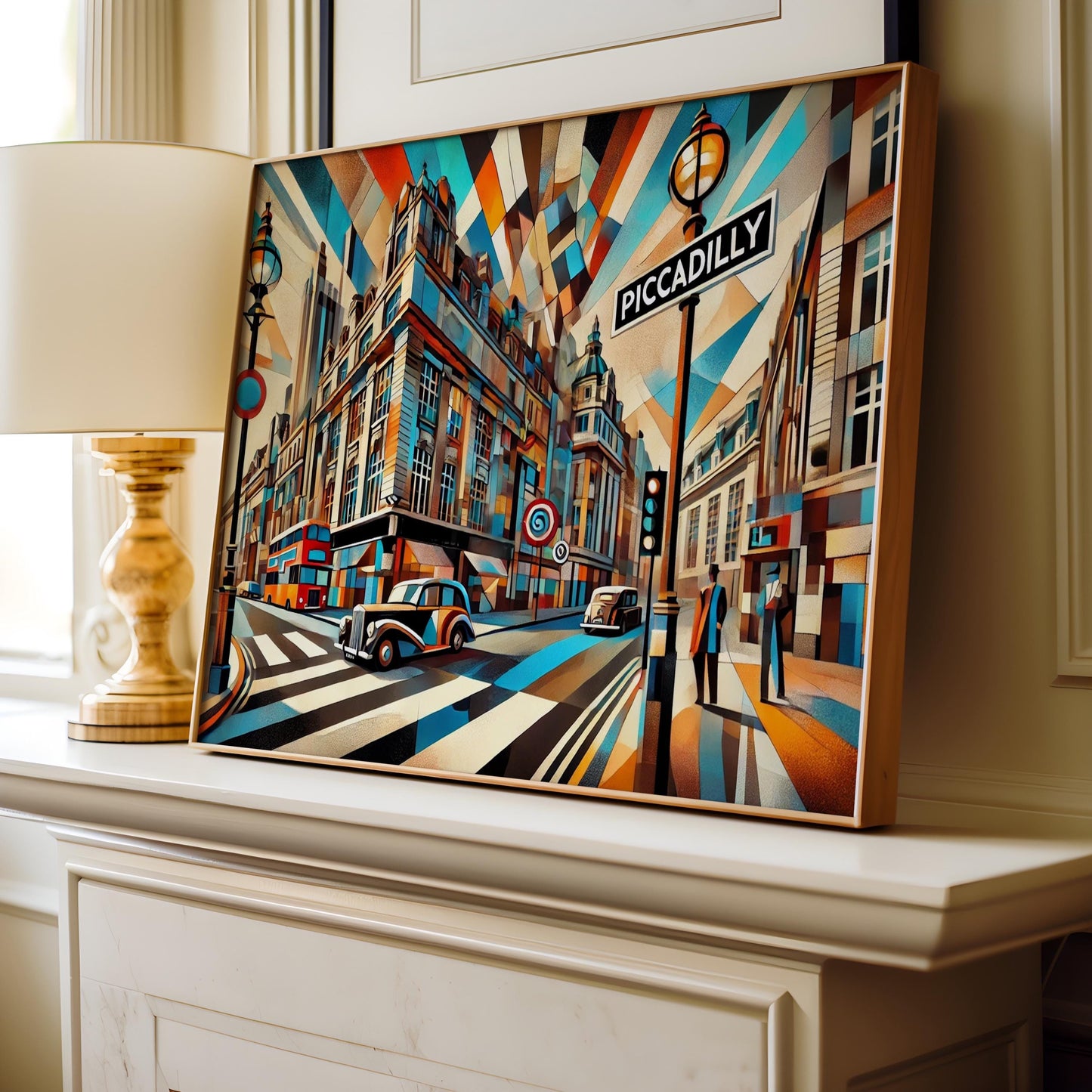 Piccadilly Print London Wall Art Travel Poster England Decor Gift Housewarming Travel Print