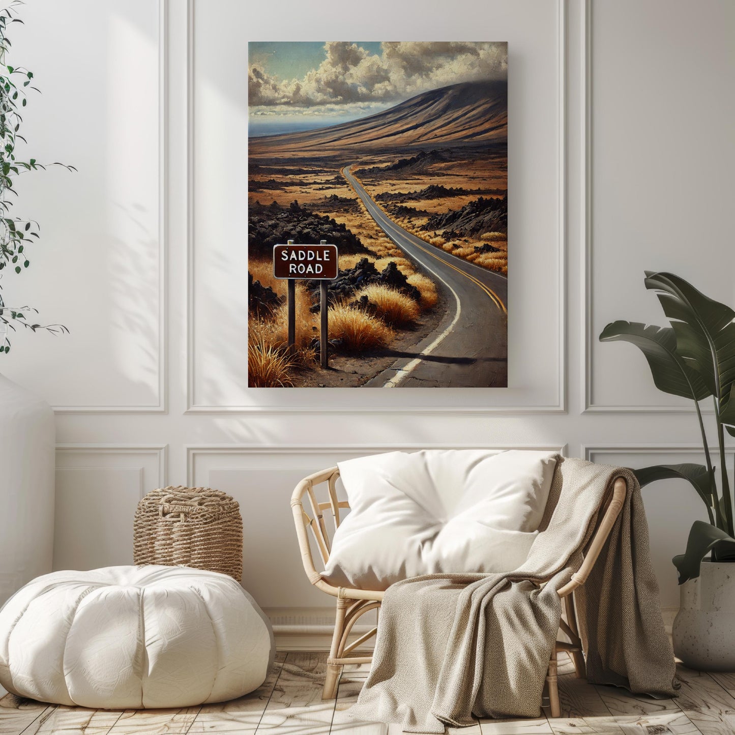 Saddle Road Hawaii Print: Big Island Travel Poster, Tropical Home Decor