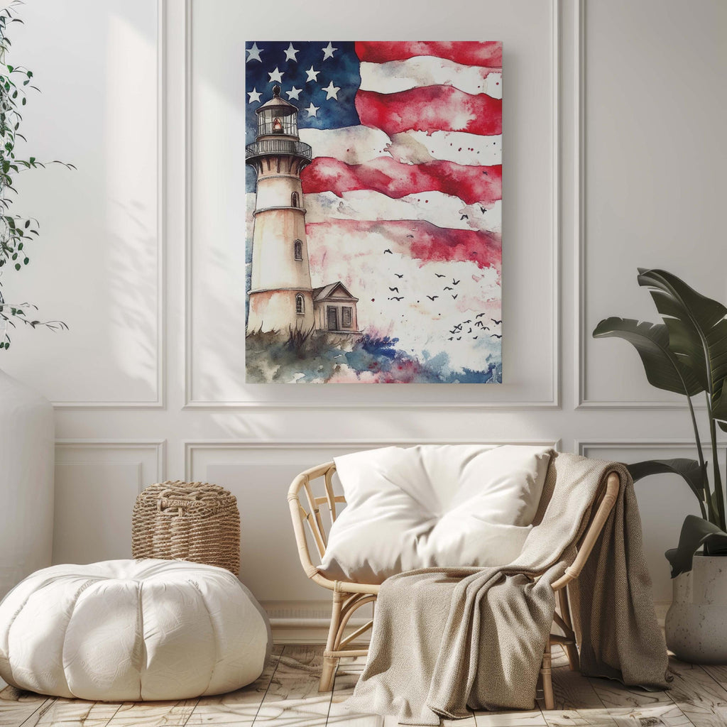 Lighthouse Print Patriotic - United States