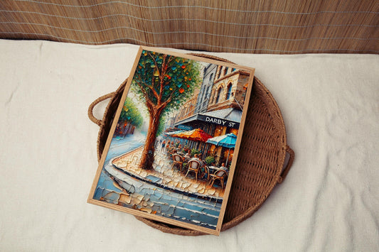 Newcastle Darby St Wall Art Travel Print Australian Decor Gift Newcastle Gift Housewarming Poster