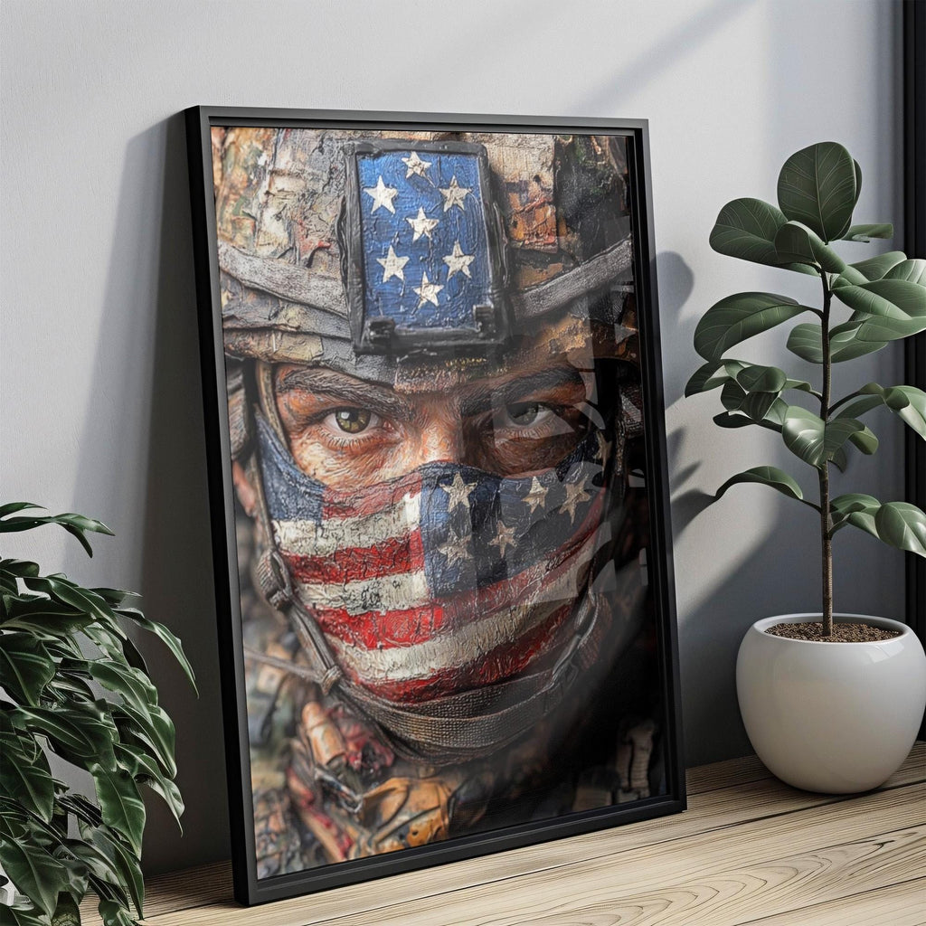 American Troop Vintage Poster - United States