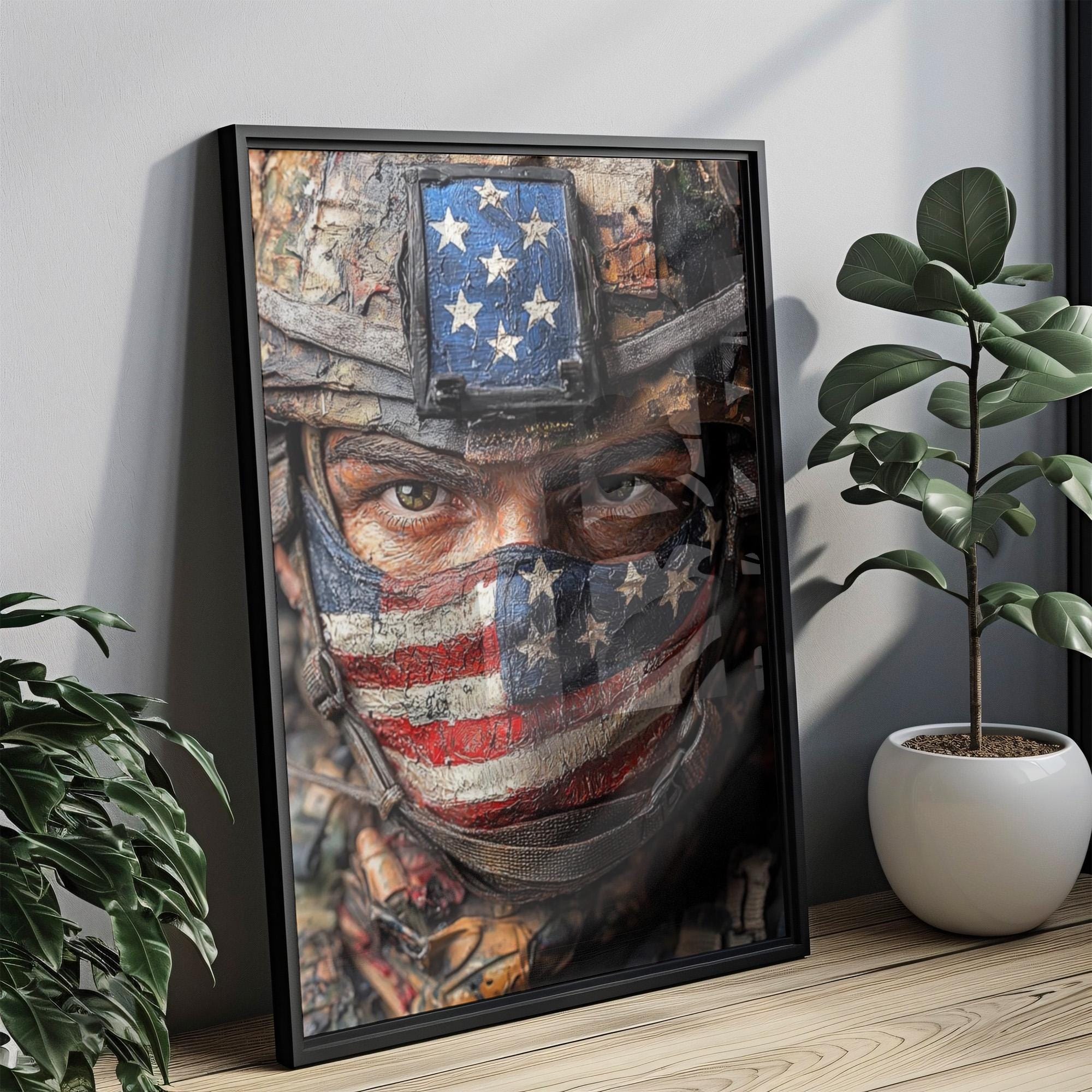 American Troop Vintage Poster - United States