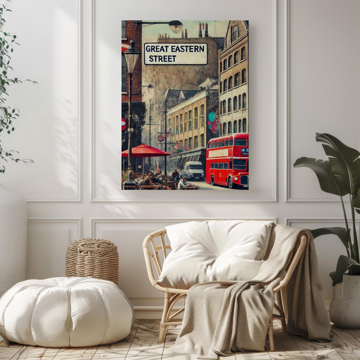 Great Eastern Street Wall Art London Print, UK Street Sign Decor, Shoreditch Cityscape, Travel Souvenir, Modern Urban Art, Gift