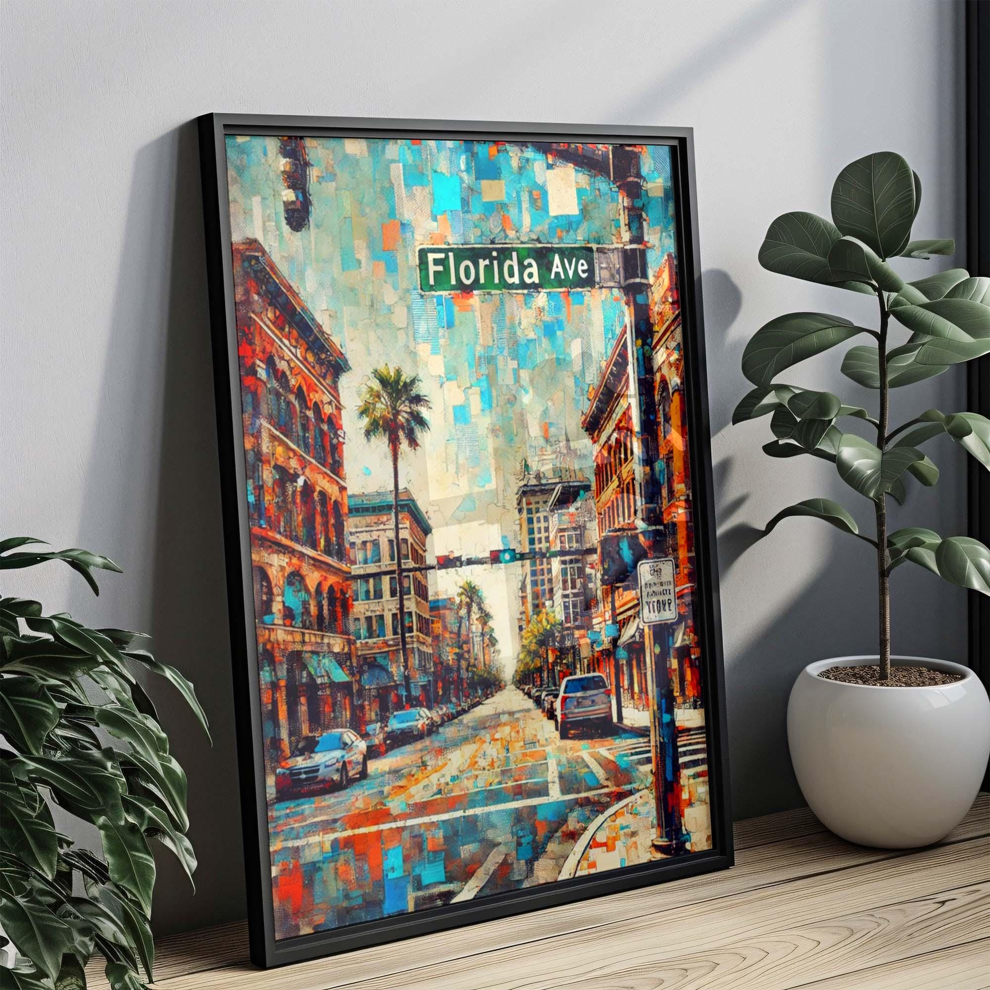 Florida Ave Print - Tampa, Florida, USA