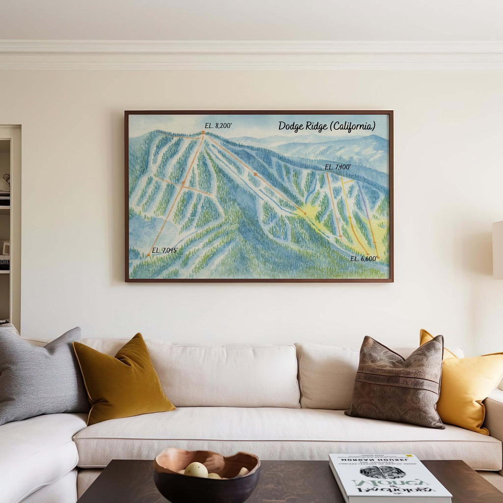 Dodge Ridge Ski Resort Print - California, USA
