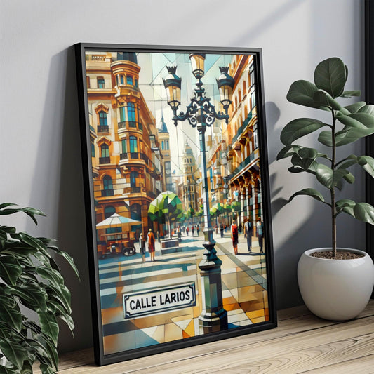 Calle Larios Wall Art, Málaga Spain Print, Mediterranean Cityscape, Travel Souvenir, Fine Art Poster, Spain Artwork, Personalized Gift
