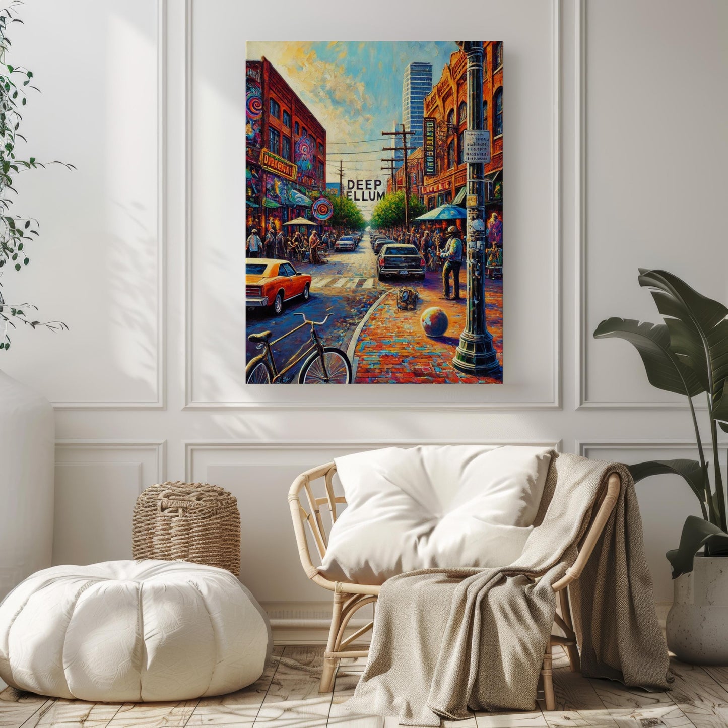 Deep Ellum Wall Art, Dallas Street Sign Print, Texas Travel Poster, Texas Home Decor, American Souvenir, Downtown Dallas Art, Gift