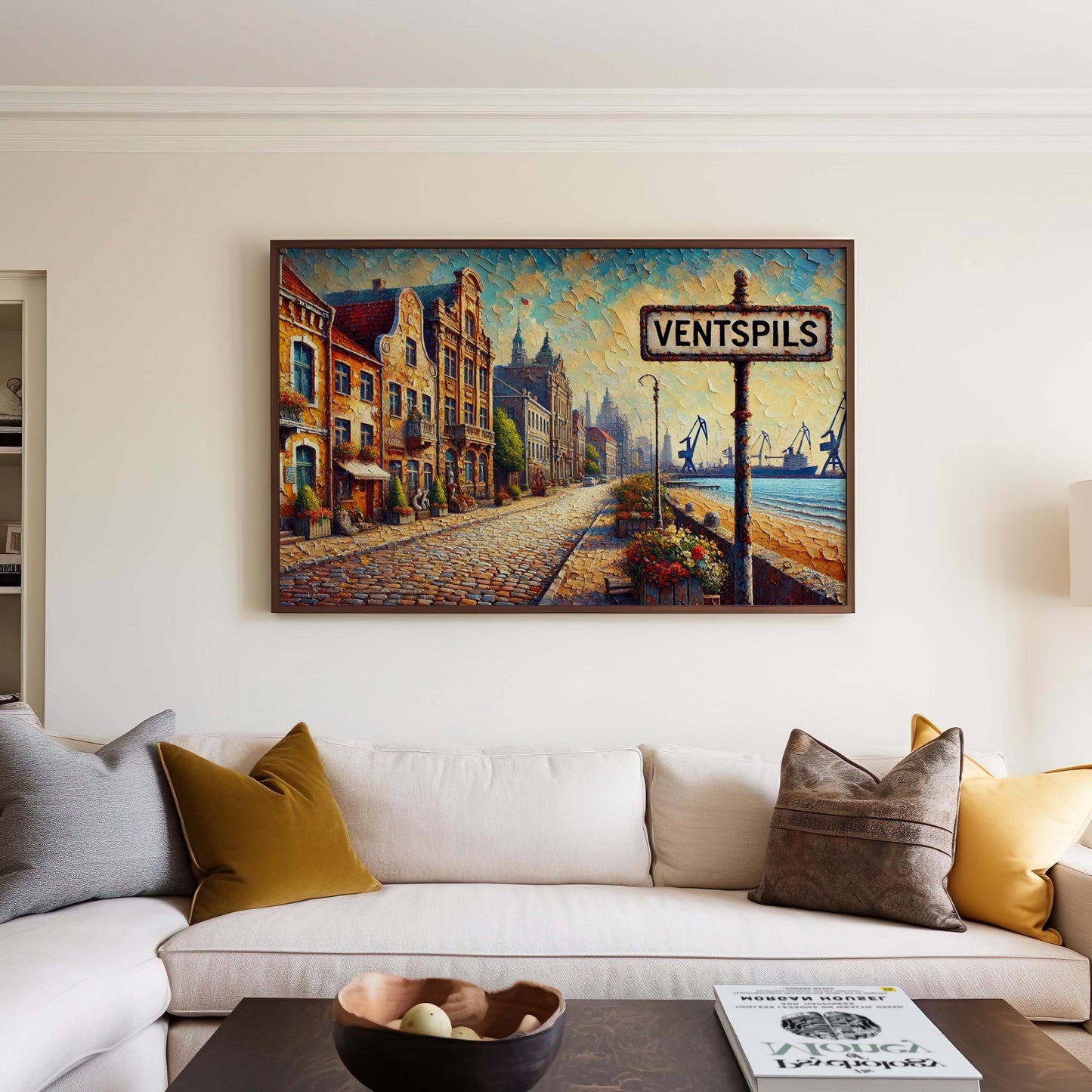 Ventspils Latvia Print: Baltic Seaside Art, Coastal Decor