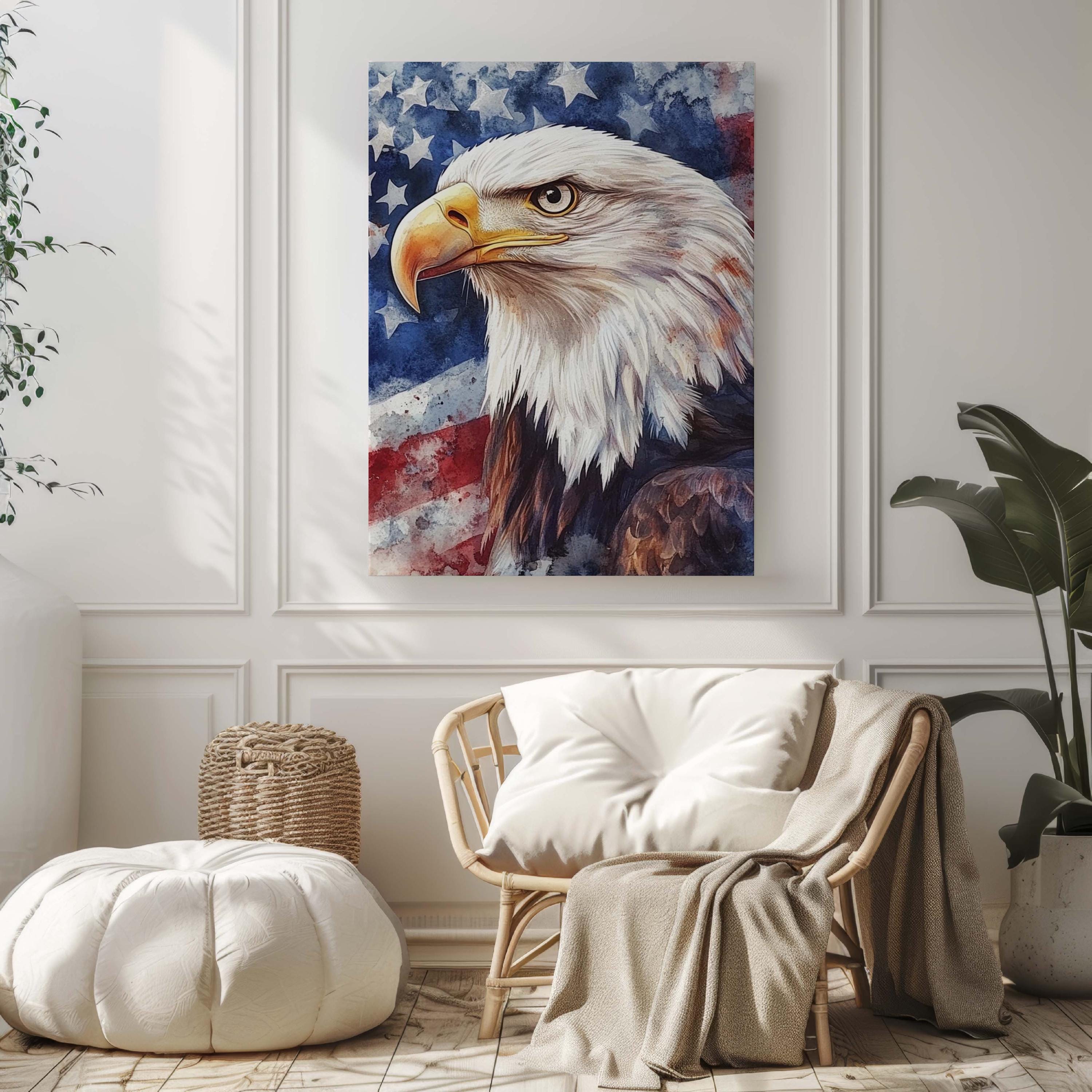 Eagle Wall Art Patriotic Decor - USA