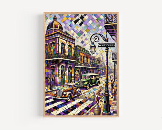 Louisiana Wall Art New Orleans Print Travel Poster USA Gift Louisiana Decor Housewarming Gift Louisiana Travel Art