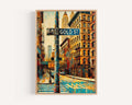 Gold St Print - Manhattan, New York, USA
