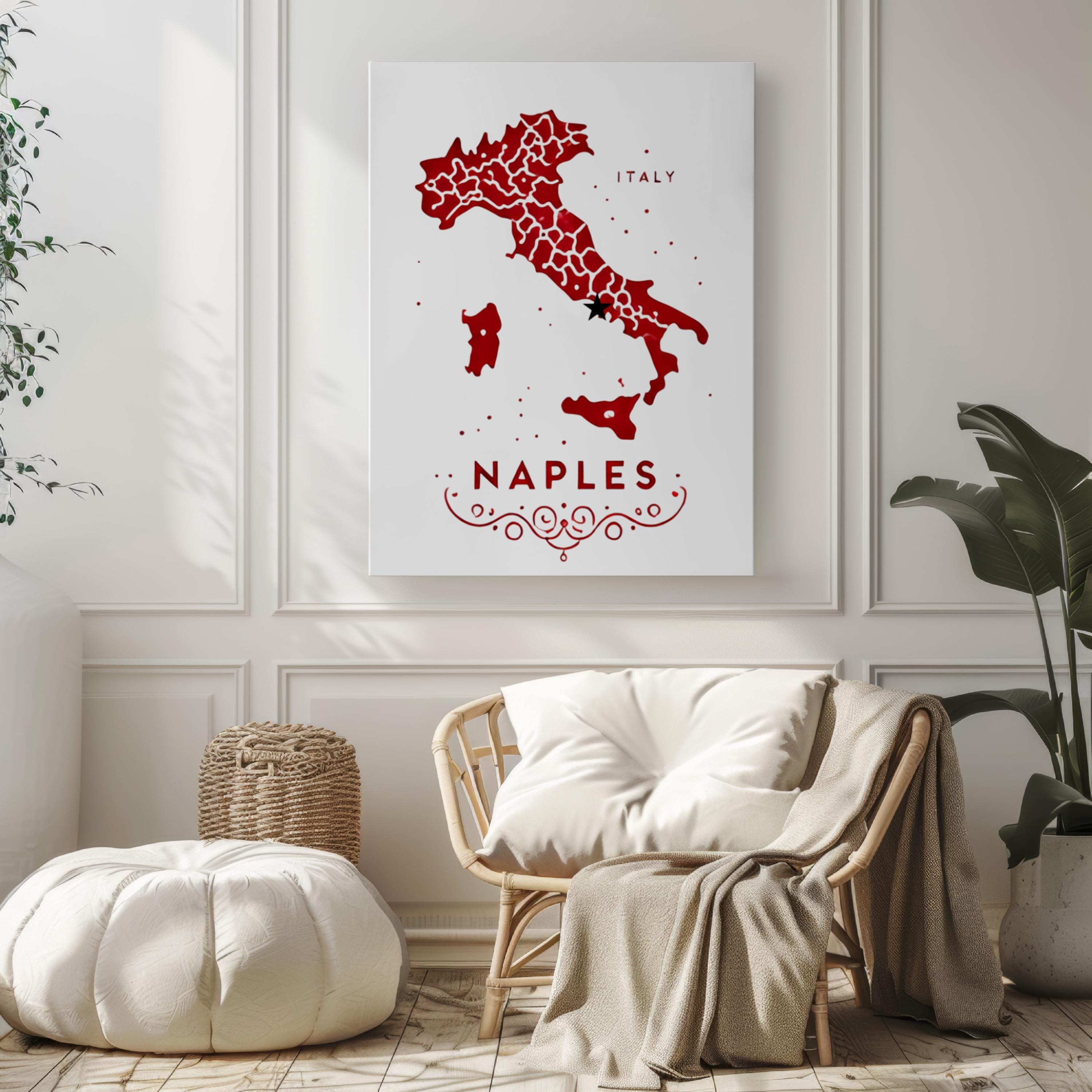 Naples Print Coastal - Naples, Italy