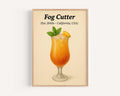 Fog Cutter Cocktail Wall Art Vintage