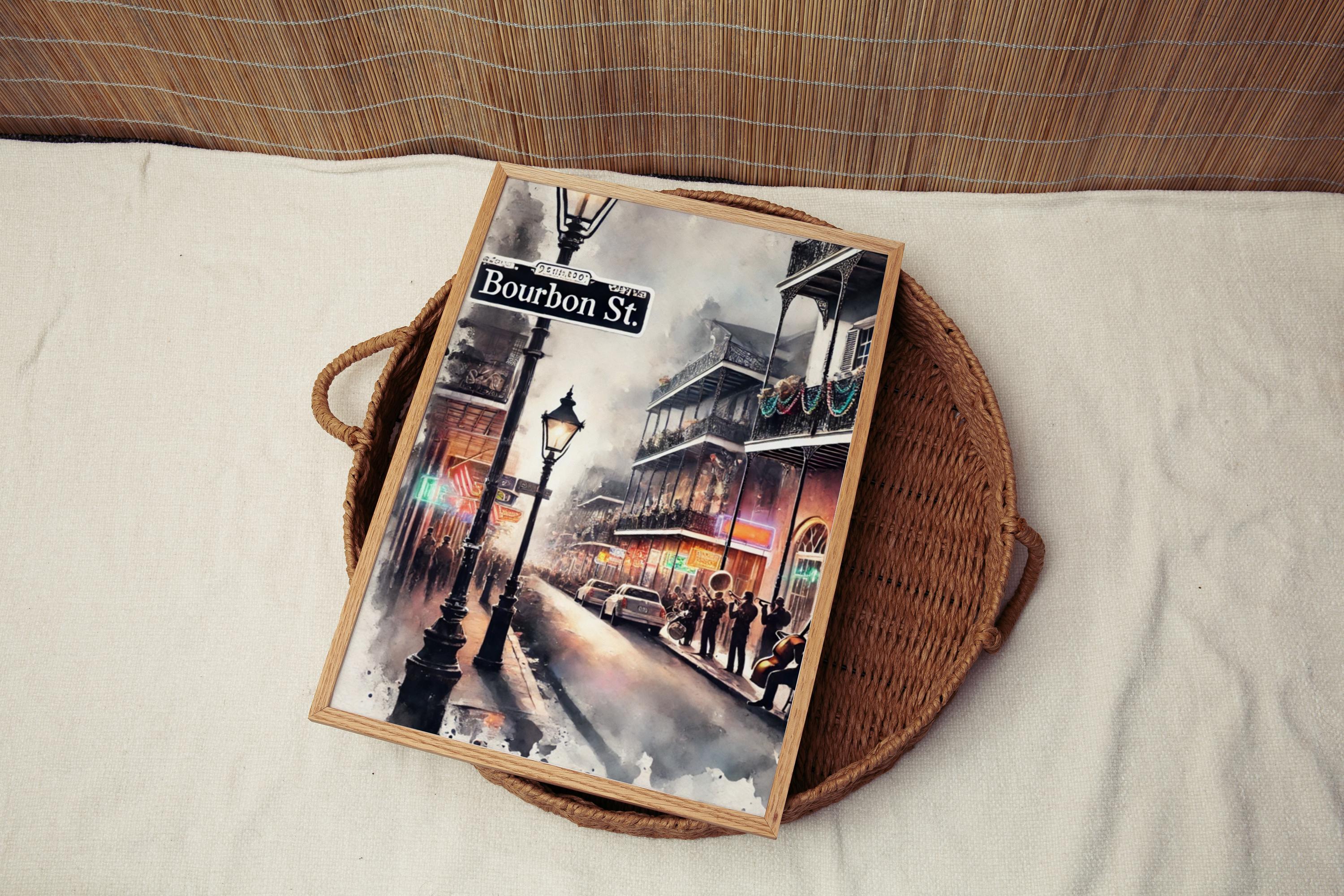Bourbon Street Print - New Orleans, Louisiana, USA