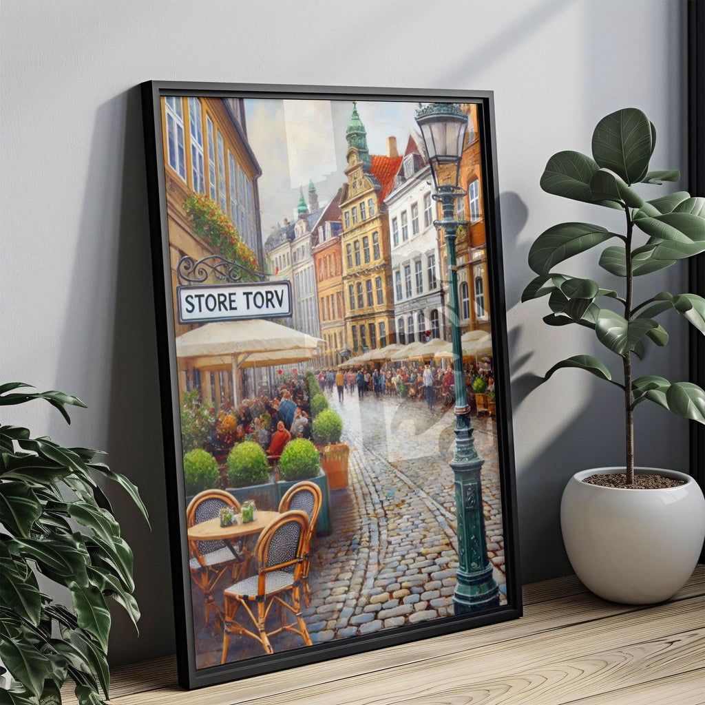 Store Torv Minimalist Print - Aarhus, Denmark