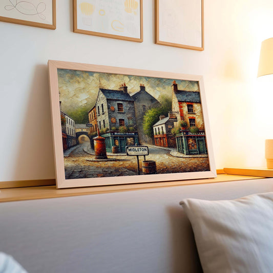 Midleton Art Print - Ireland City Wall Art Travel Poster, European Home Decor, Housewarming Gift, Midleton