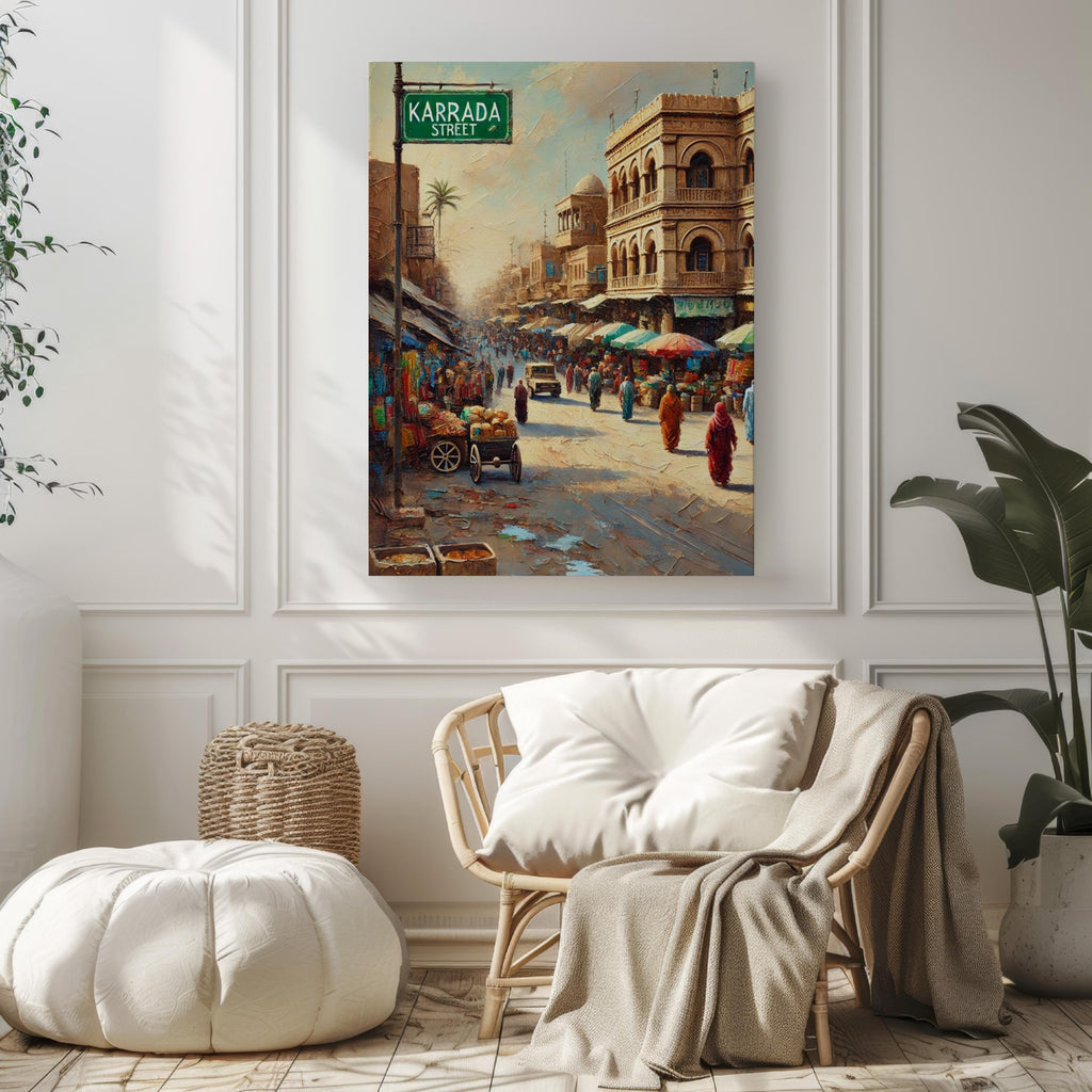 Karrada Street Modern Print - Baghdad, Iraq
