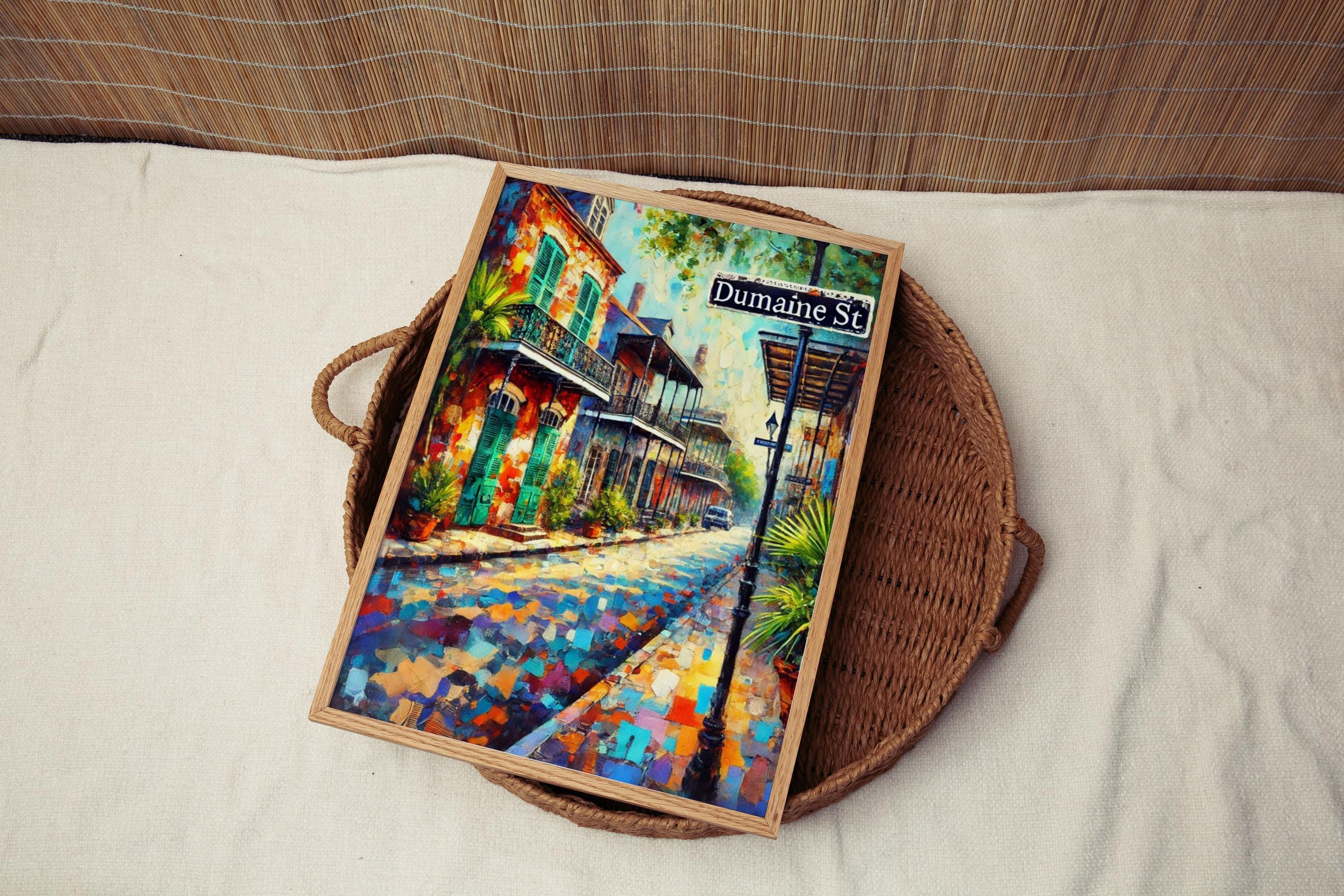 Dumaine St Travel Print - New Orleans, Louisiana, USA