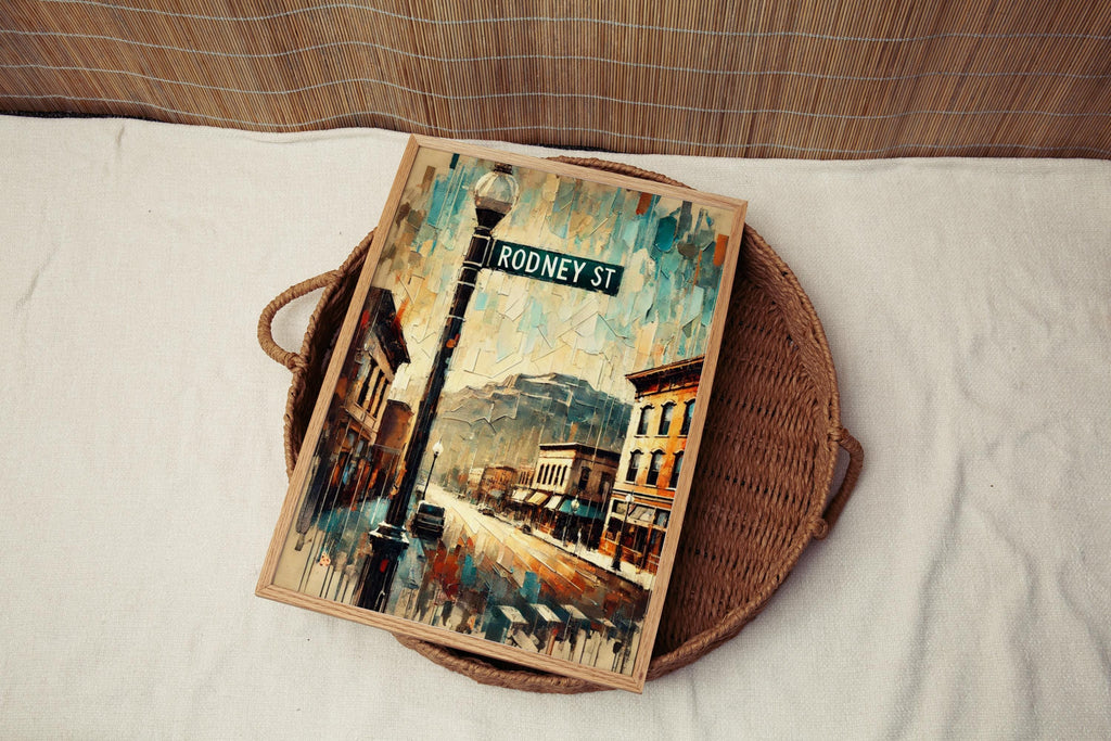 Rodney Street Print - Helena, Montana, USA