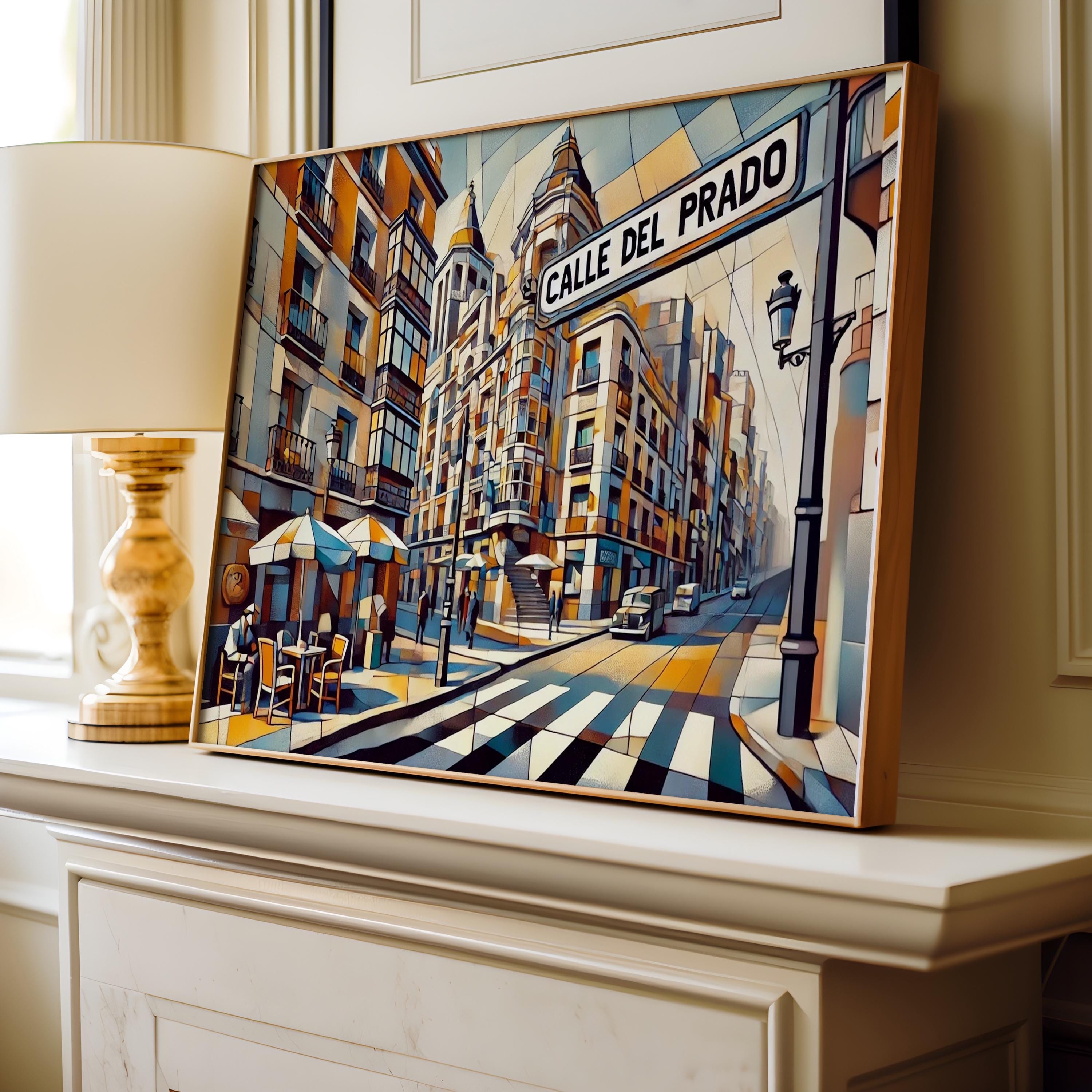 Calle Del Prado Poster - Madrid, Spain