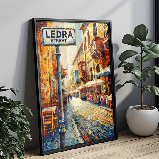 European Cyprus Ledra St Wall Art Print - Travel Poster, European Decor, Cyprus Gift, Housewarming & Travel Wall Art