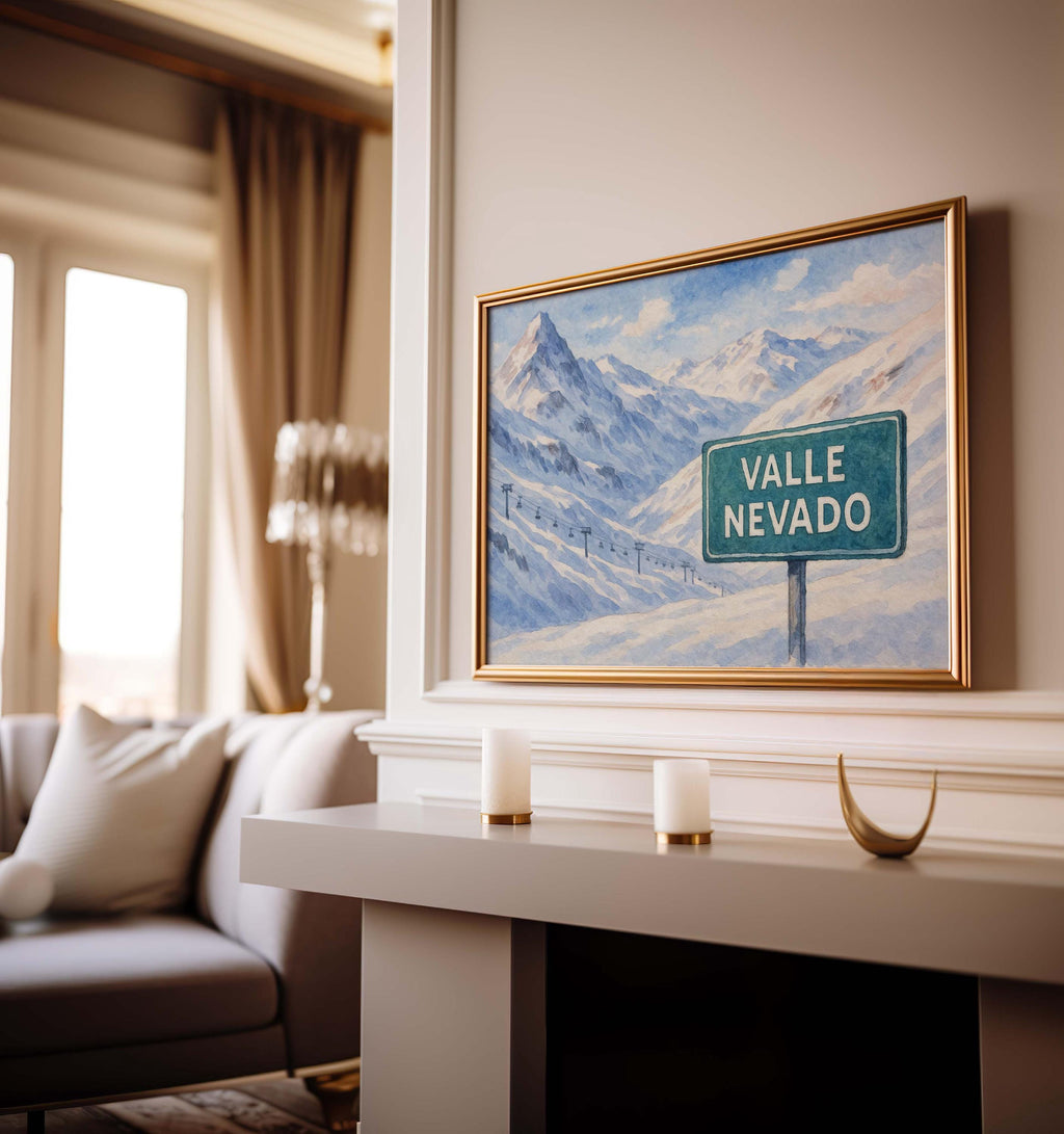 Valle Nevado Print - Santiago, Chile