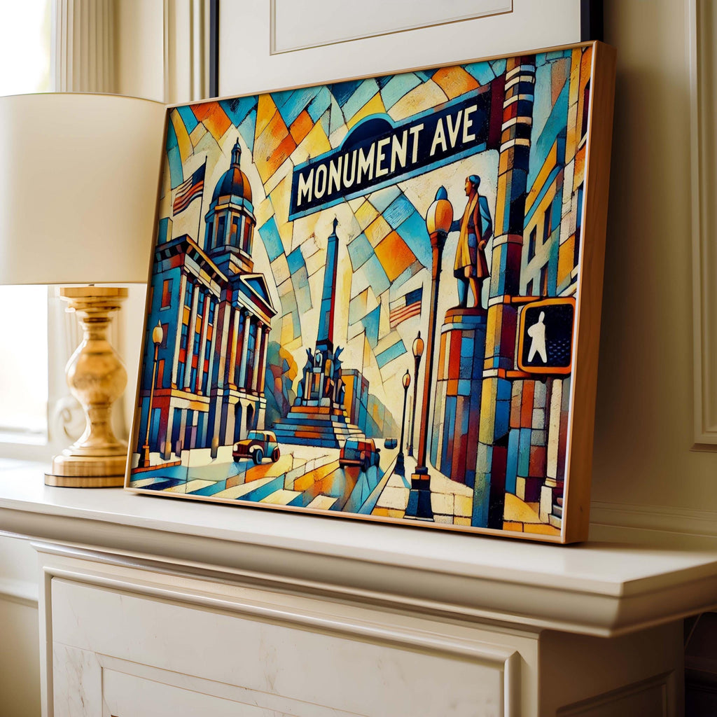Monument Ave Print - Richmond, Virginia, USA