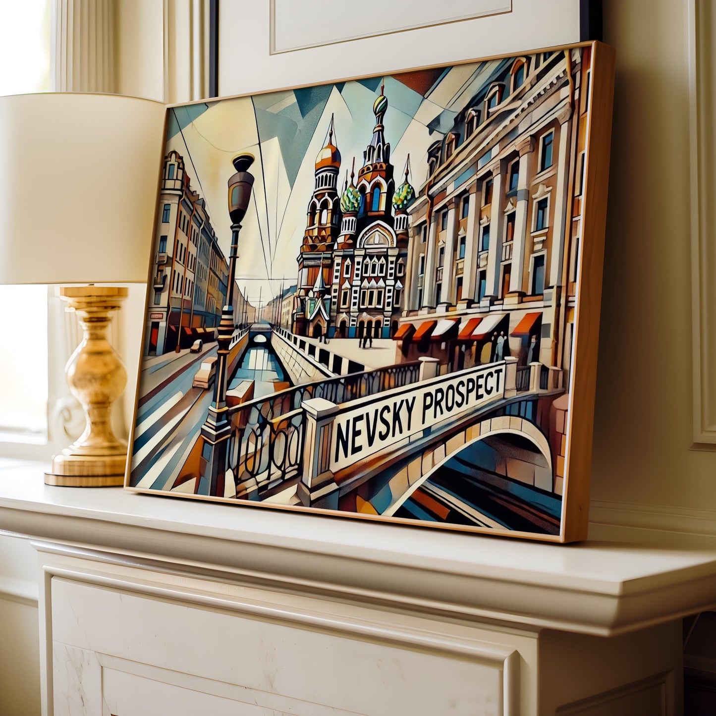 Nevsky Prospect Wall Art Print - Saint Petersburg Travel Poster, Russia Gift & Housewarming Decor