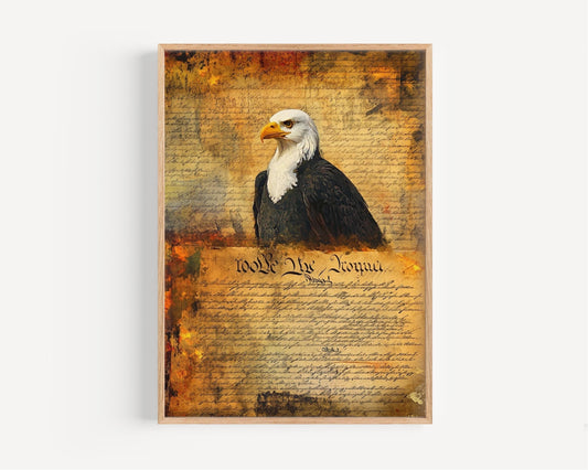 American Freedom | Abstract USA Wall Art | Patriotic Wall Art | USA Poster | United States | American Independence Artwork for Home Decor