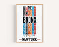 Bronx Print New York City Art NYC Wall Decor Travel Gift College Dorm Housewarming Souvenir